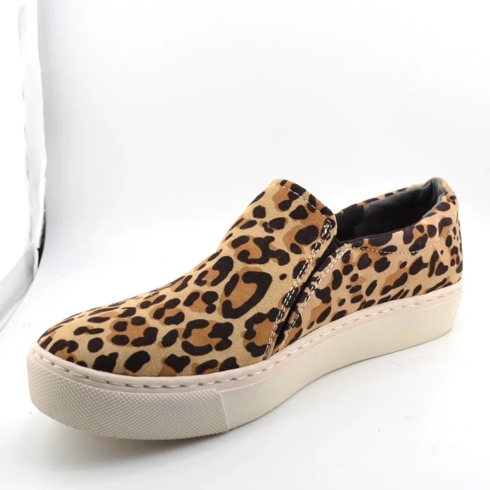 Dr Scholls Be Free Slip On Sneakers Casual Everyday Fall Leopard Print 10 Bold‎